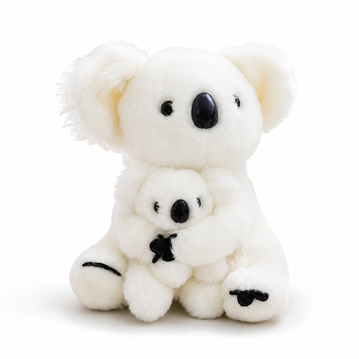 Peluche Koala con Cucciolo 28cm - Bianco