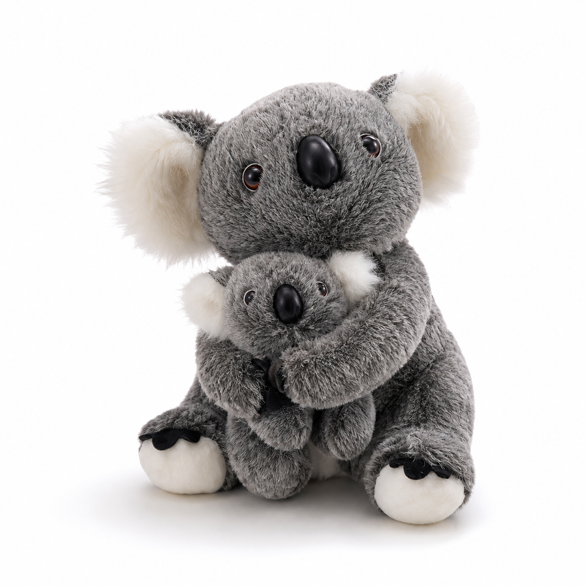 Peluche Koala con Cucciolo 28cm - Grigio
