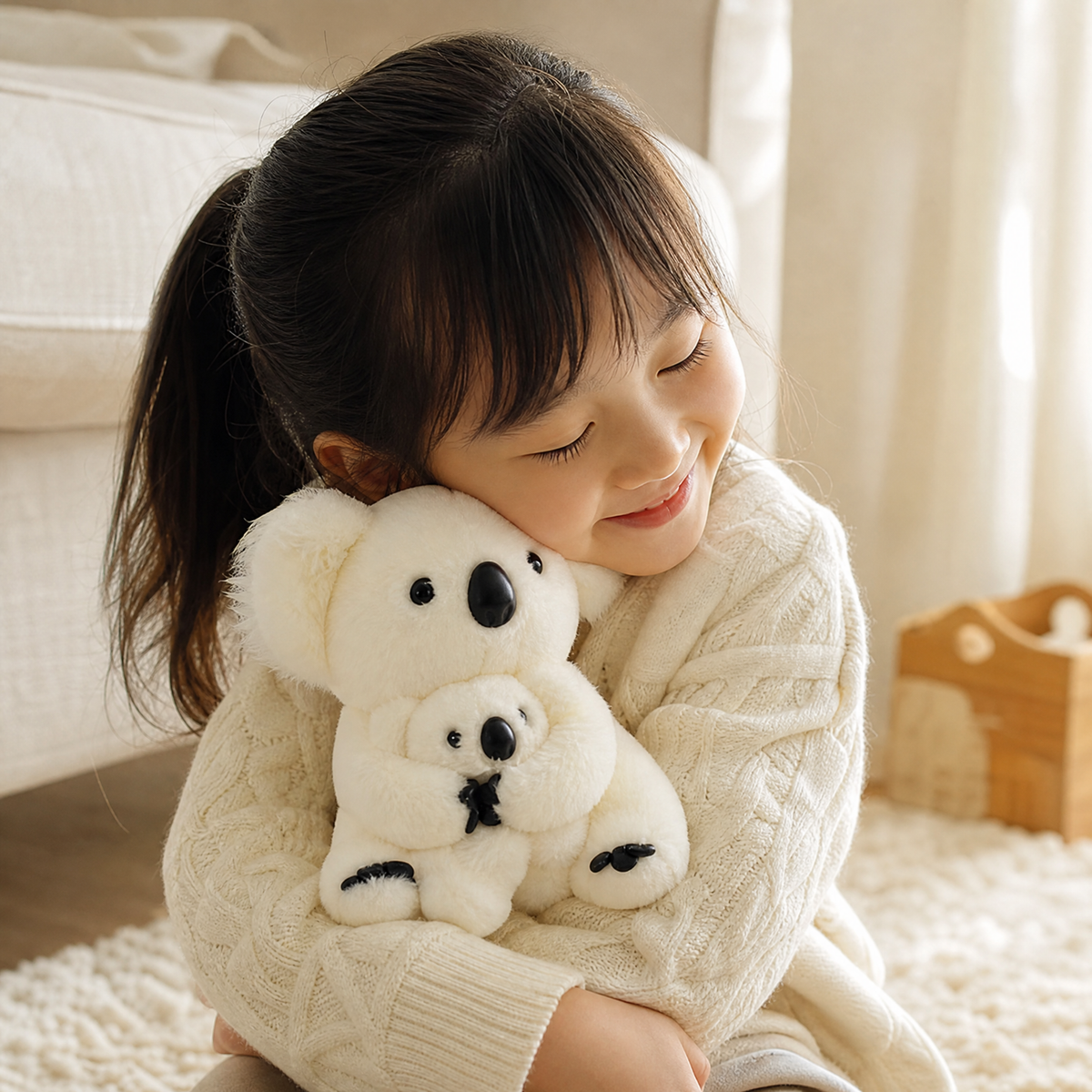 Peluche Koala con Cucciolo 28cm - Utilizzo cosy interno