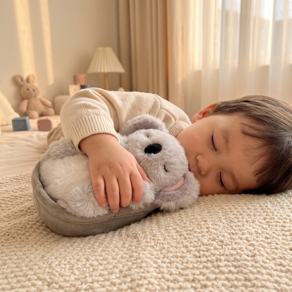 Peluche Koala Addormentato con Nido Morbido - Uso accogliente in interni