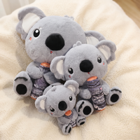 Peluche Koala Grigio con Bambù - Dettaglio materiale