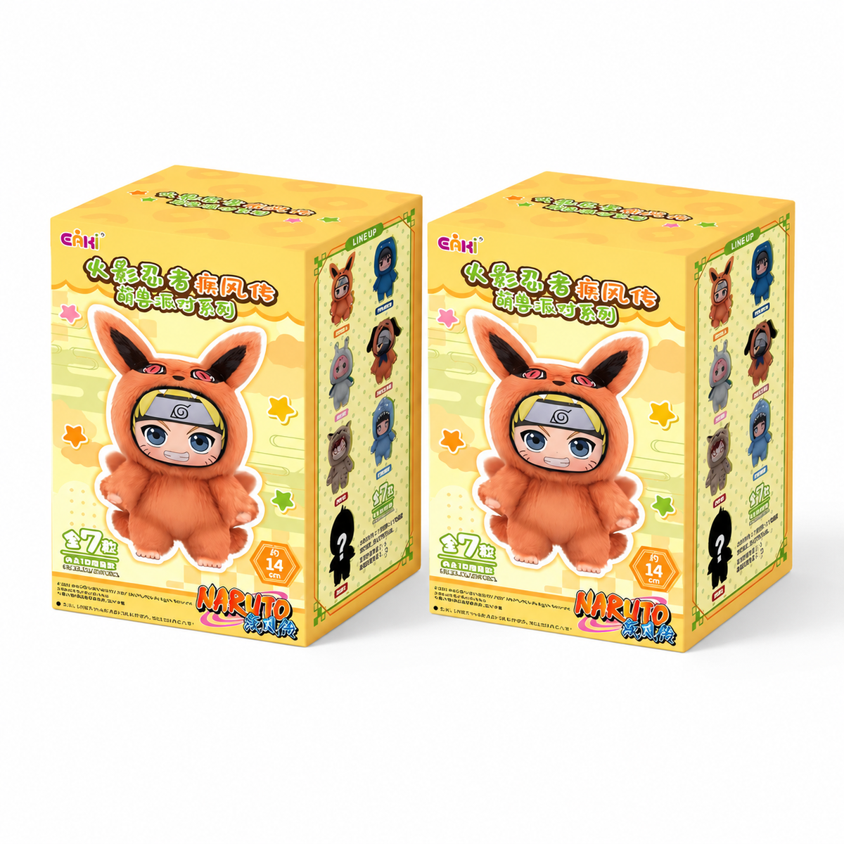 Peluche Labubu Naruto Scatola Misteriosa - Set da 2