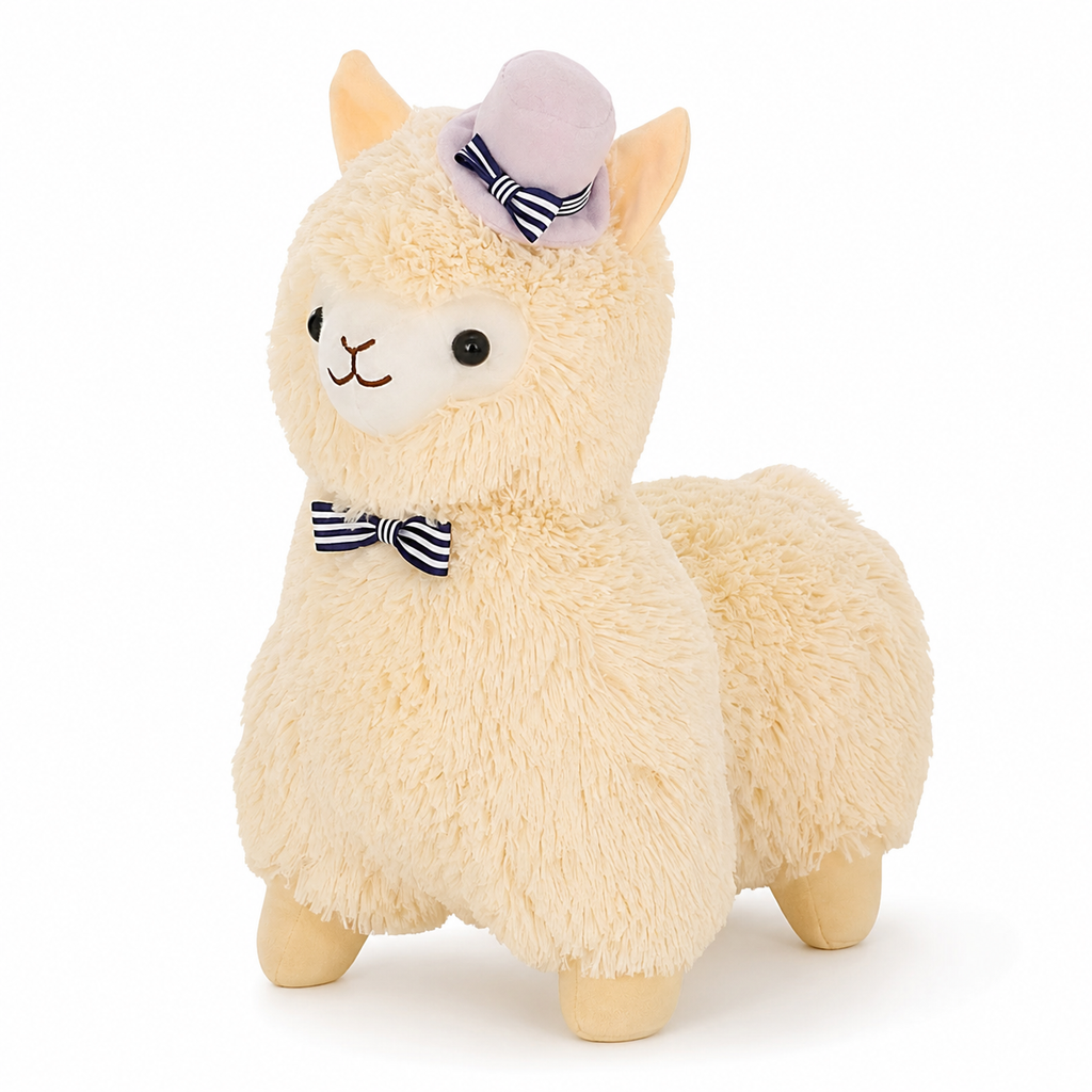 Peluche Lama Cappello e Papillon - 35cm · 55cm