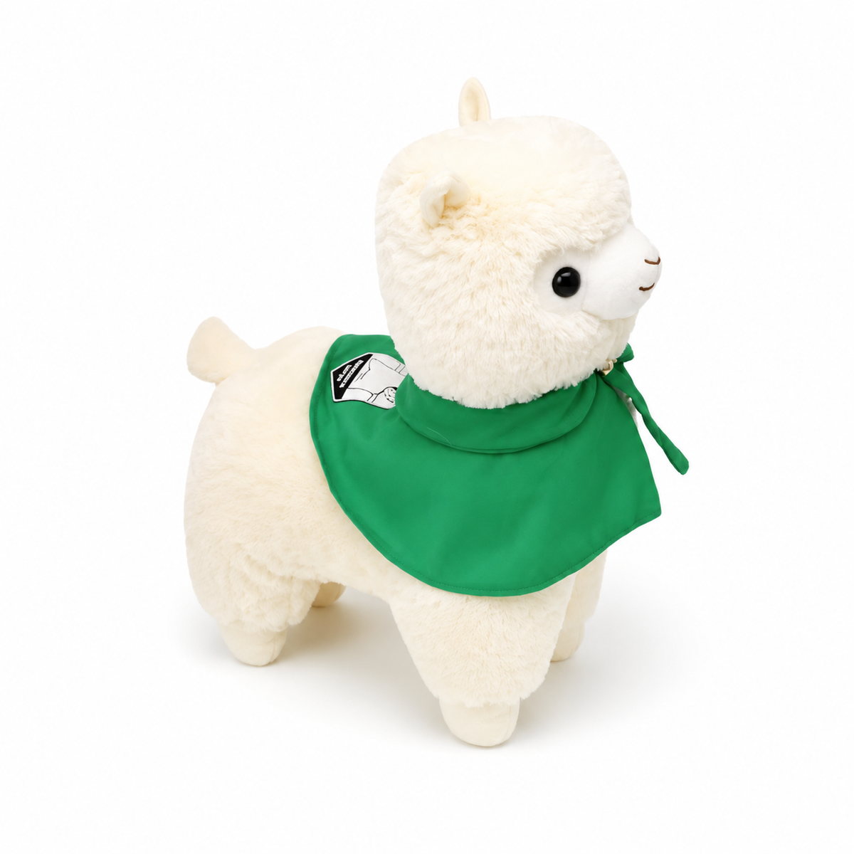 Peluche Lama Mago con Mantello Verde - 35cm · 50-cm