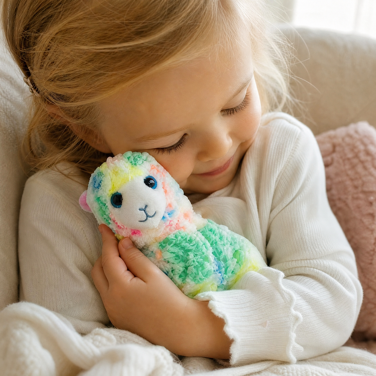 Peluche Lama Multicolore 15cm - Utilizzo cosy in interno