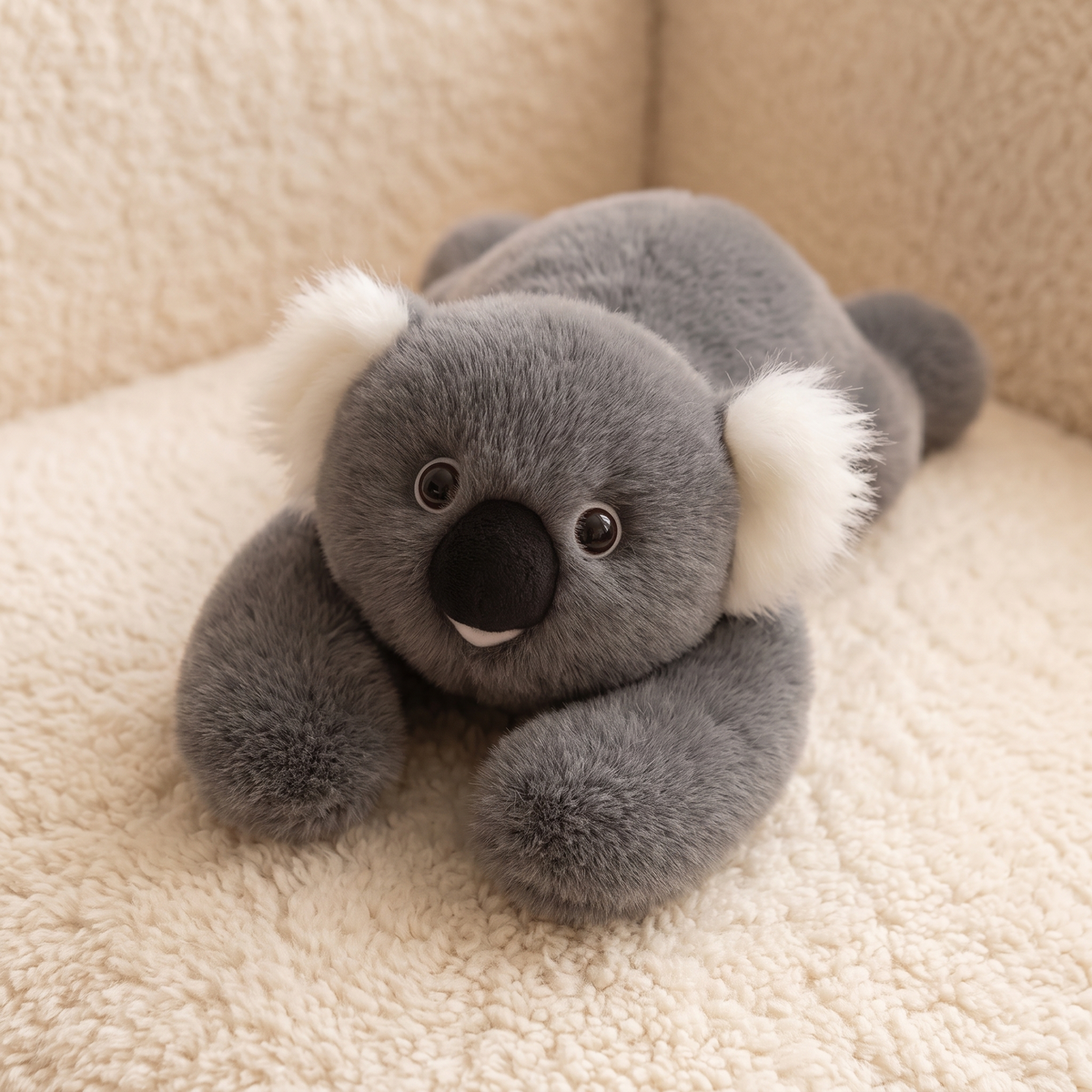 Peluche Ponderato Koala Grigio Rilassante - Dettaglio materiale