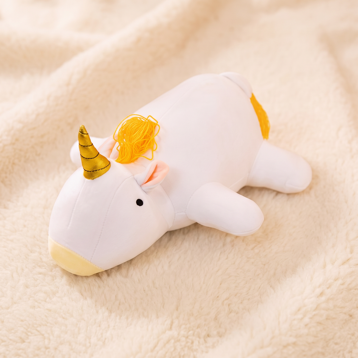 Peluche Pesante Unicorno Bianco - Dettaglio materiale