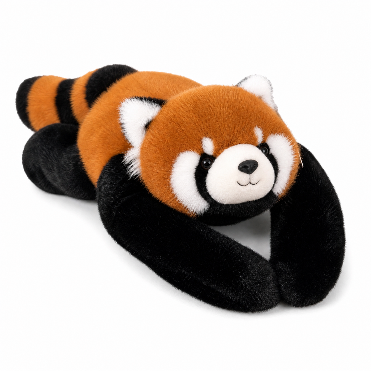 Peluche Ponderato Panda Rosso 30 cm - Sfondo bianco frontale