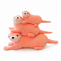 Peluche Lontra Rosa Dolce - 40cm · 60cm · 80cm