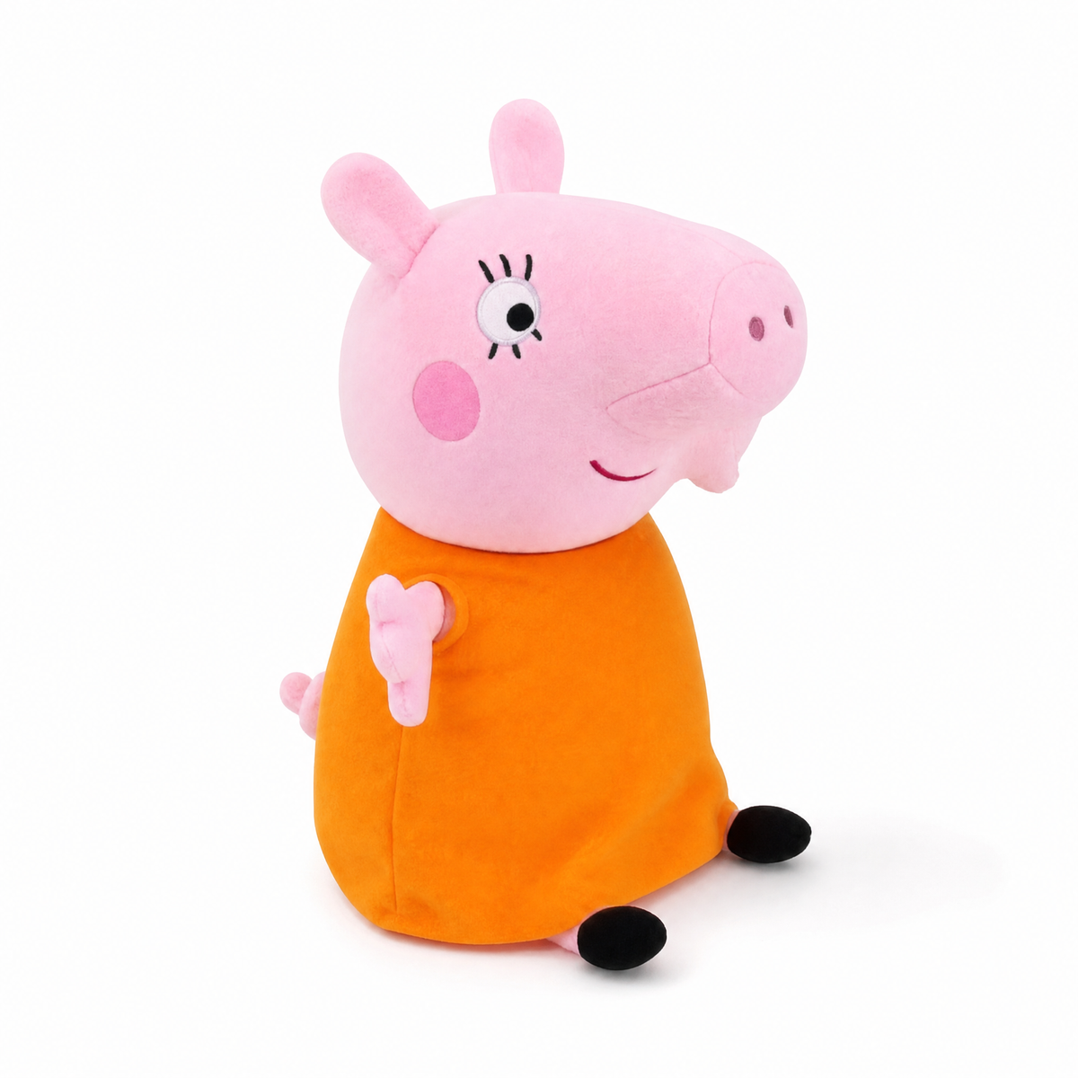 Peluche Mamma Pig Peppa Pig 19cm - Sfondo bianco frontale