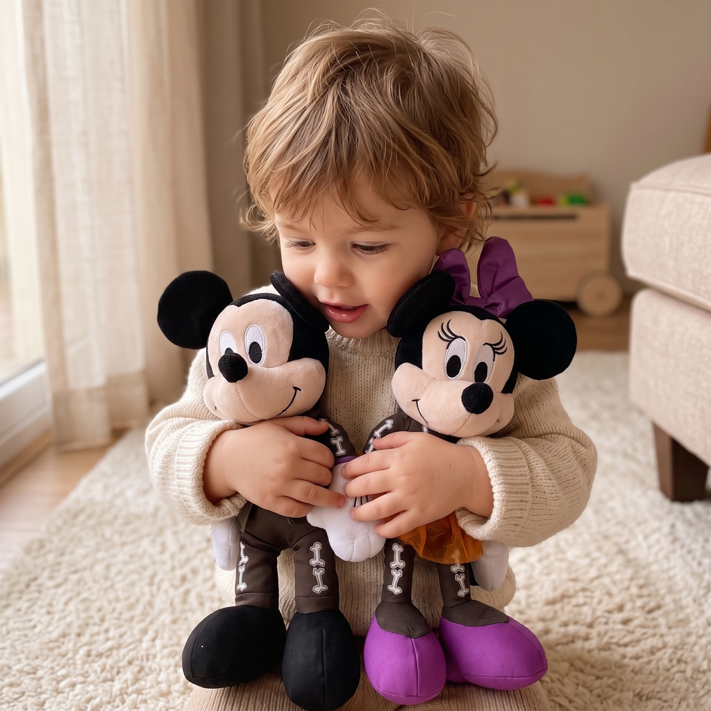 Peluche Mickey Minnie Halloween Scheletro - Utilizzo cosy in interni