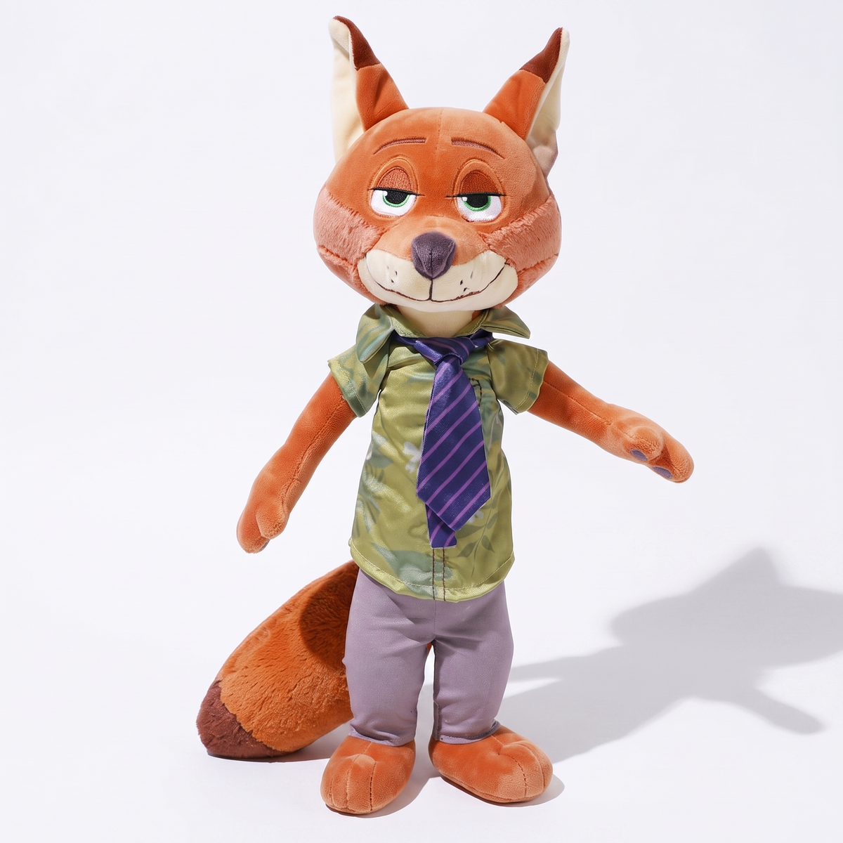 Peluche Nick Zootropolis - Volpe in Abito da Ufficio - Sfondo bianco frontale