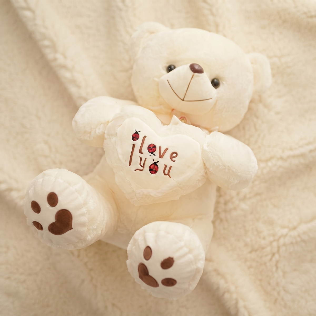 Peluche Orso Cuore I Love You 50-70cm - dettaglio materiale