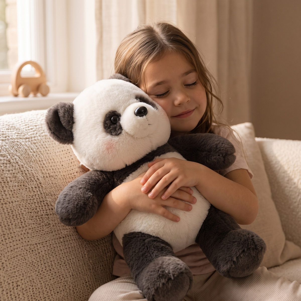 Peluche Panda che Corre Senza Pile 45-60 cm - Utilizzo cosy interno