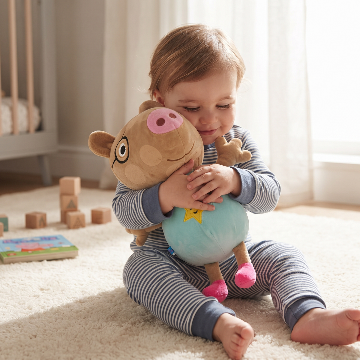 Peluche Pedro Pony Peppa Pig 19 cm - Utilizzo cosy in interno