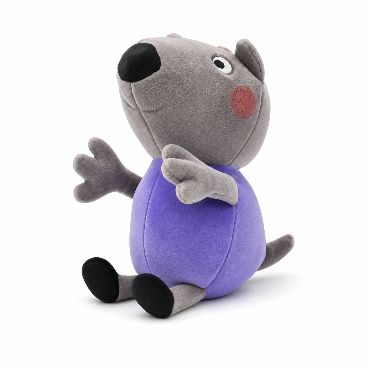 Peluche Peppa Pig Danny Dog 19cm - Sfondo bianco frontale