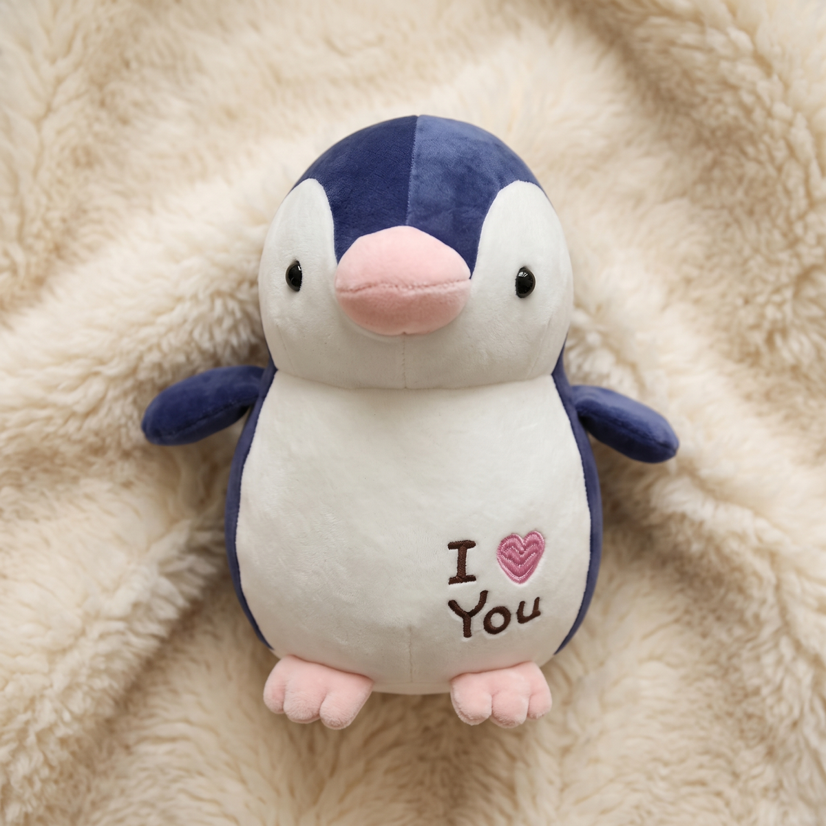 Peluche Pinguino I Love You - Dettaglio materiale