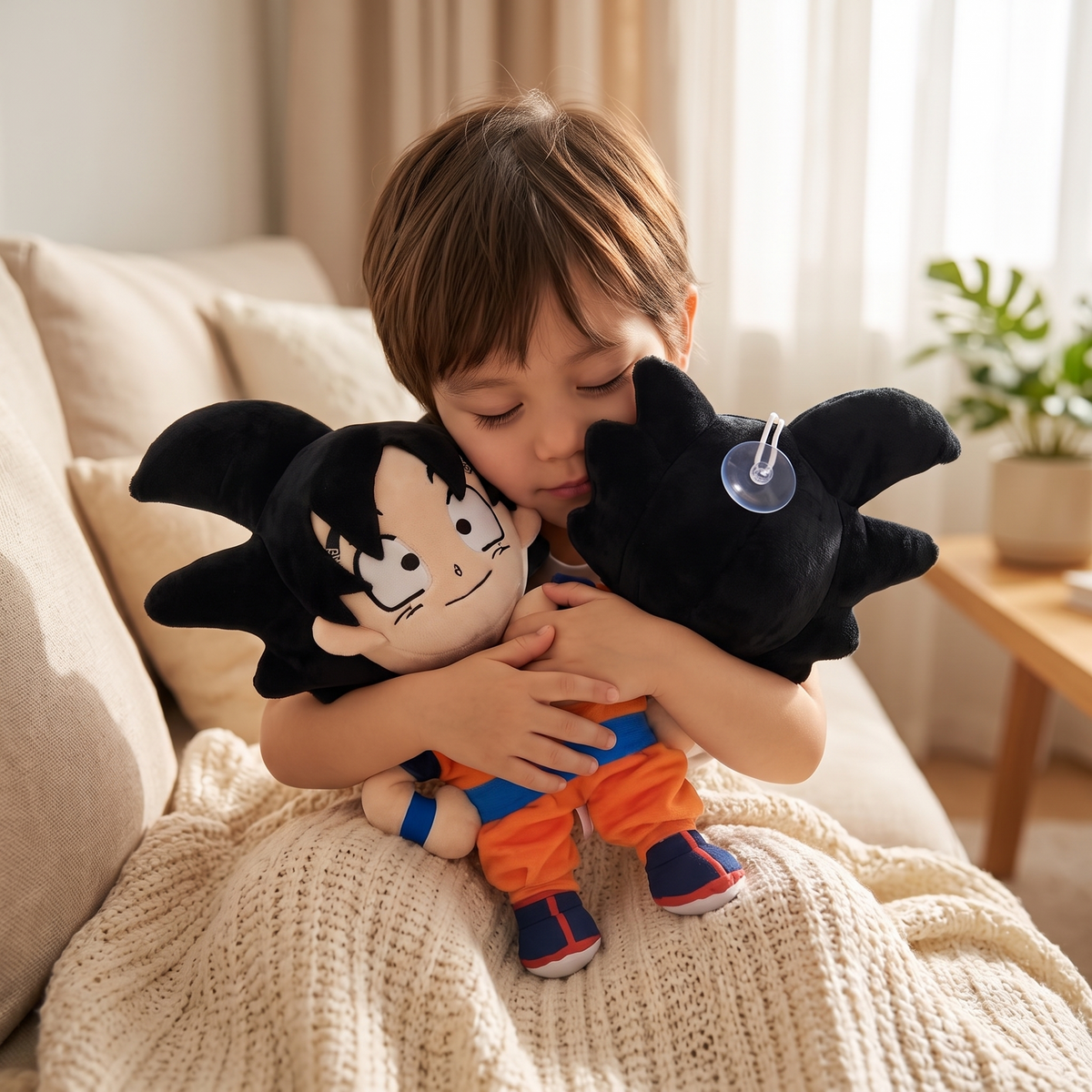 Peluche Son Goku Dragon Ball con Ventosa - Utilizzo cosy interno