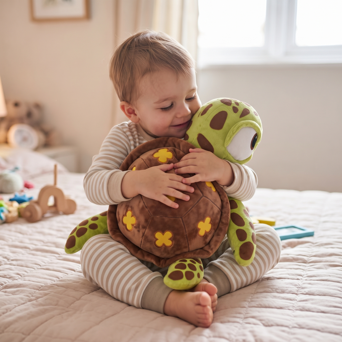 Peluche Tartaruga Marina Squiz dagli Occhi Grandi - Utilizzo cosy in casa