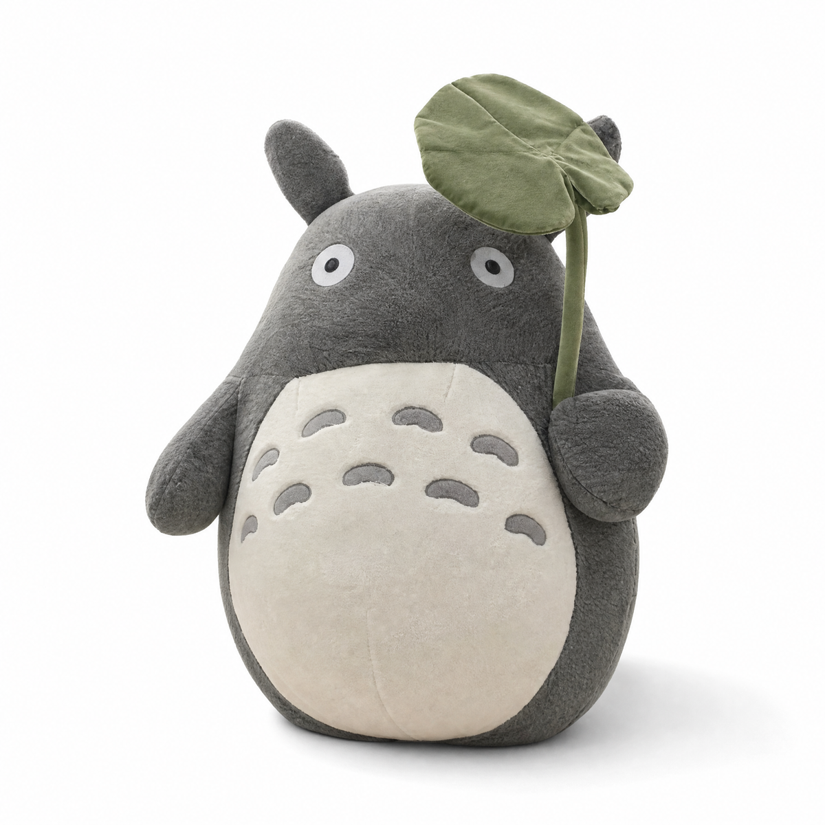 Peluche Totoro Foglia di Loto Morbido - sfondo bianco Frontale