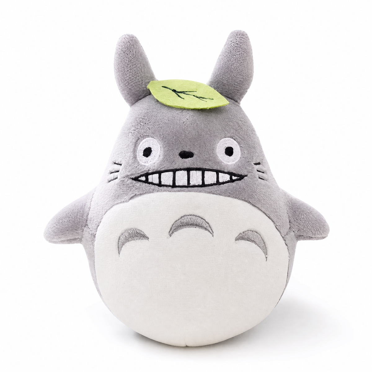 Peluche Totoro Foglia Verde - Sfondo bianco frontale