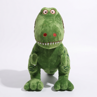 Peluche Tirannosauro Verde T-Rex Adorabile - sfondo bianco frontale