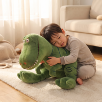 Peluche Tirannosauro Verde T-Rex Adorabile - utilizzo accogliente in casa