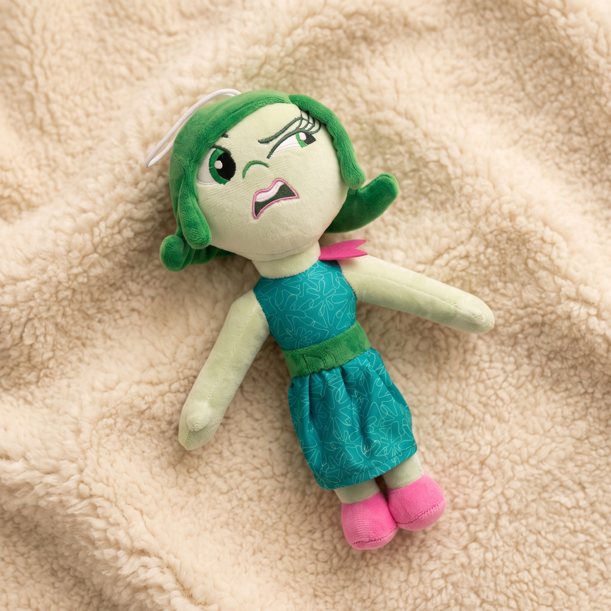 Peluche Inside Out 2 Personaggio Disgusto - Dettaglio materiale