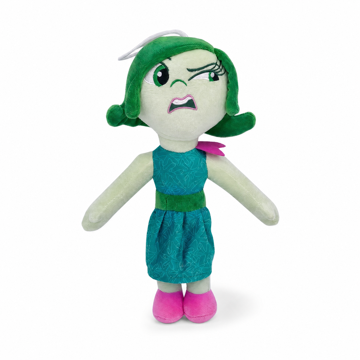 Peluche Inside Out 2 Personaggio Disgusto - Sfondo bianco frontale