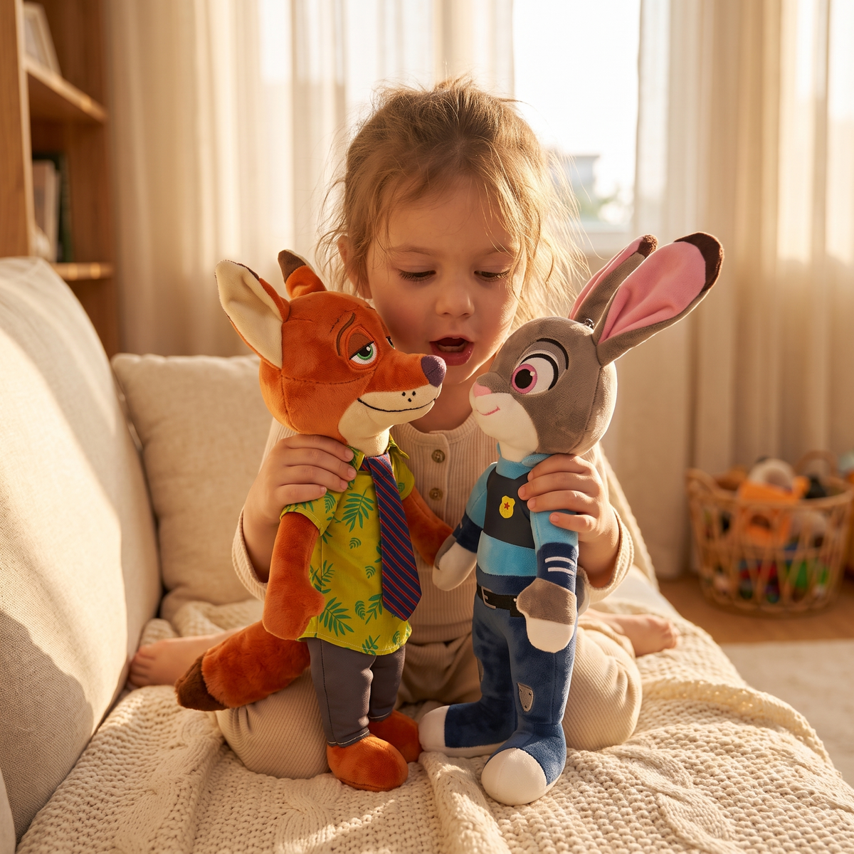 Peluche Zootropolis Nick Wilde e Judy Hopps - Utilizzo cosy interno