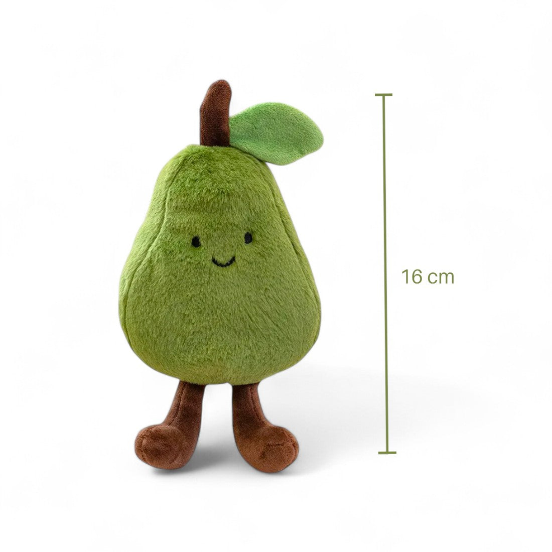 Peluche frutta kawaii pera sorridente