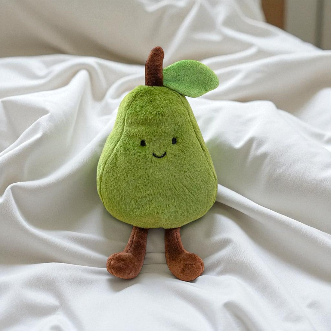 Peluche frutta kawaii pera sorridente